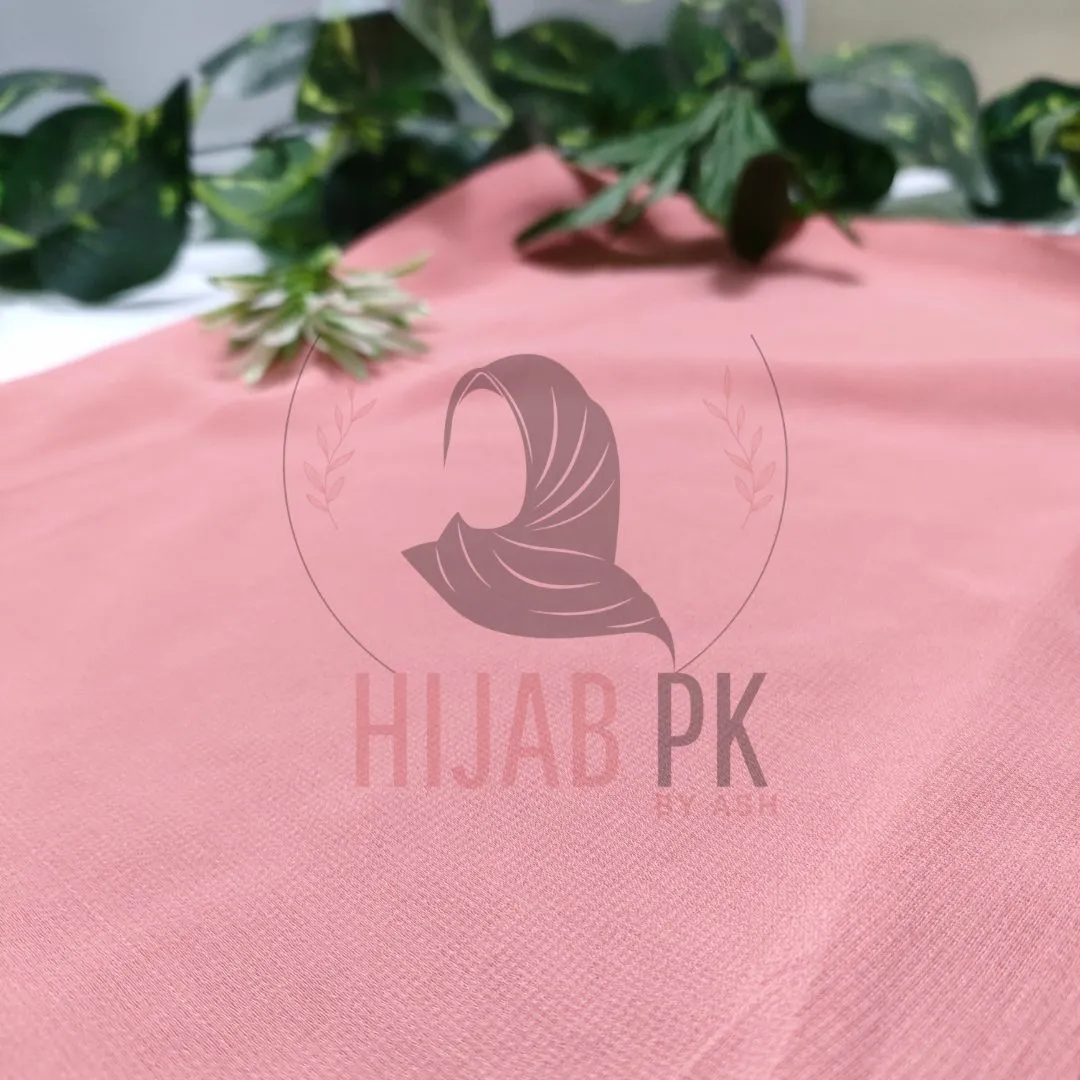 Chiffon Georgette Hijab / Misty Pink