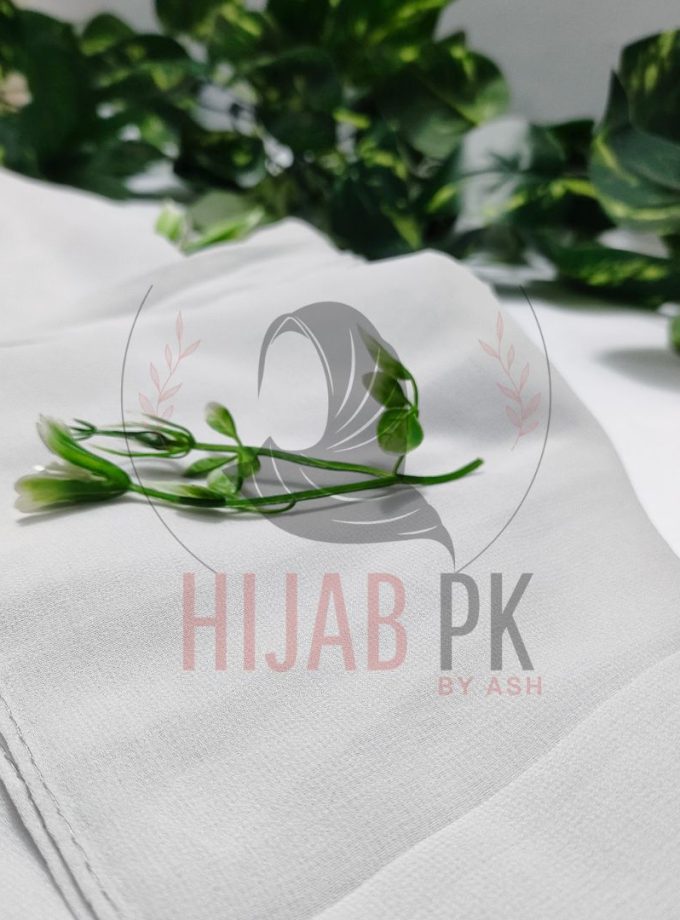 Chiffon Georgette Hijab / Silver