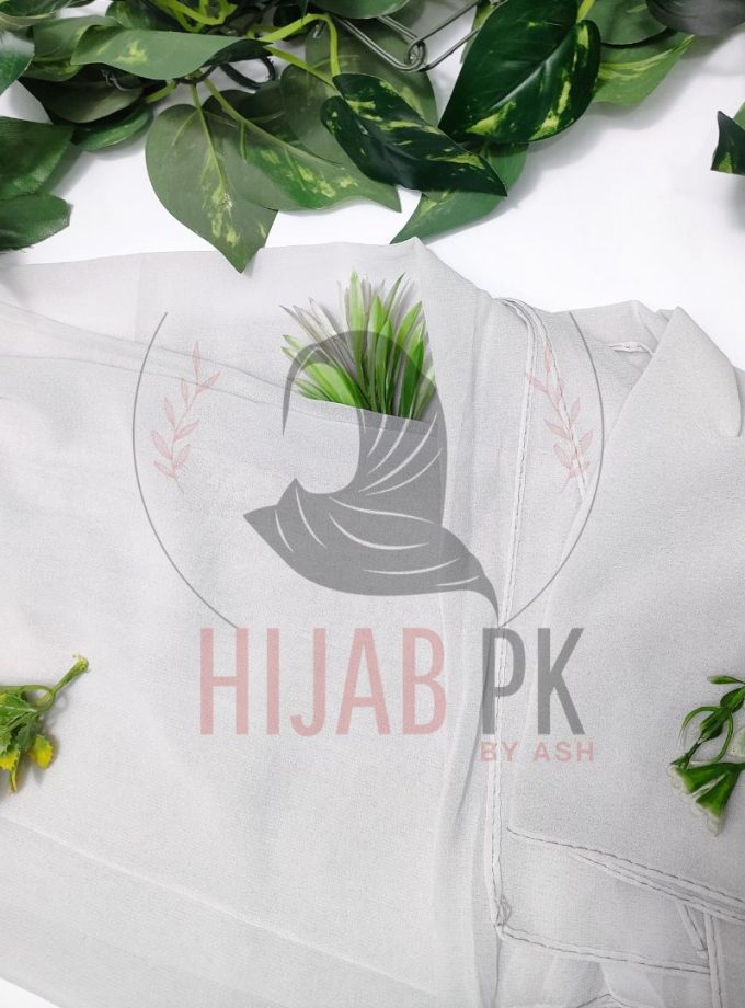 Chiffon Georgette Hijab / Silver