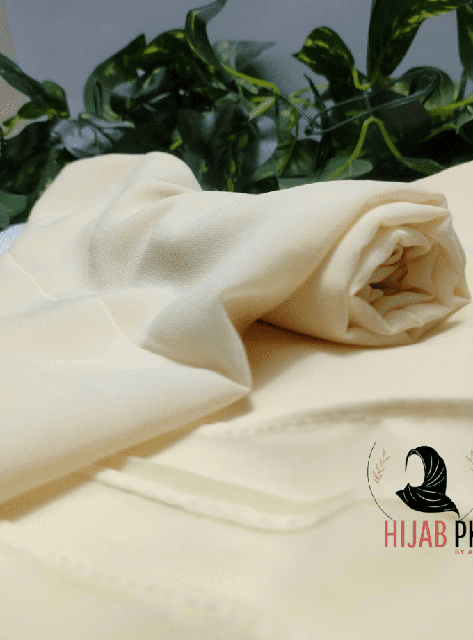 Chiffon Georgette Hijab / Cream
