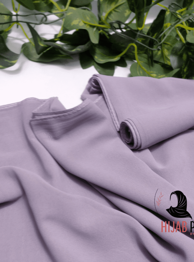 Chiffon Georgette Hijab / Light Purple