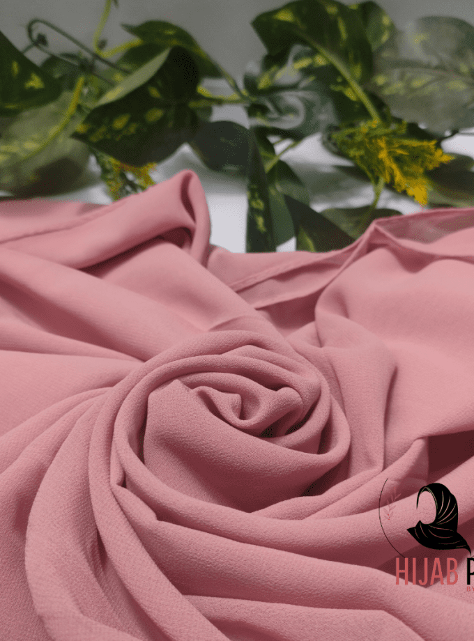 Chiffon Georgette Hijab / Light Peach