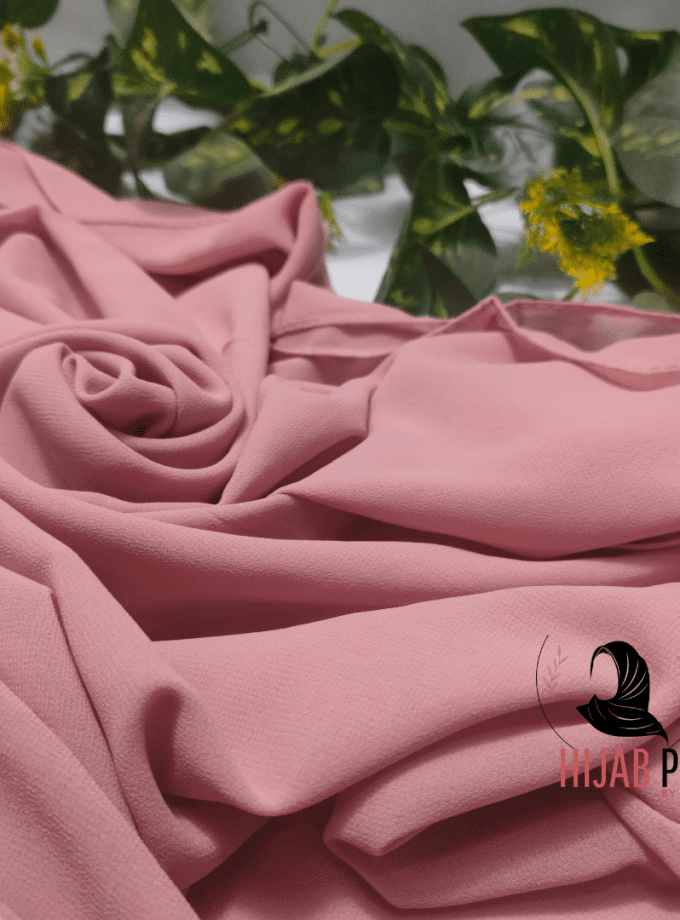 Chiffon Georgette Hijab / Light Peach