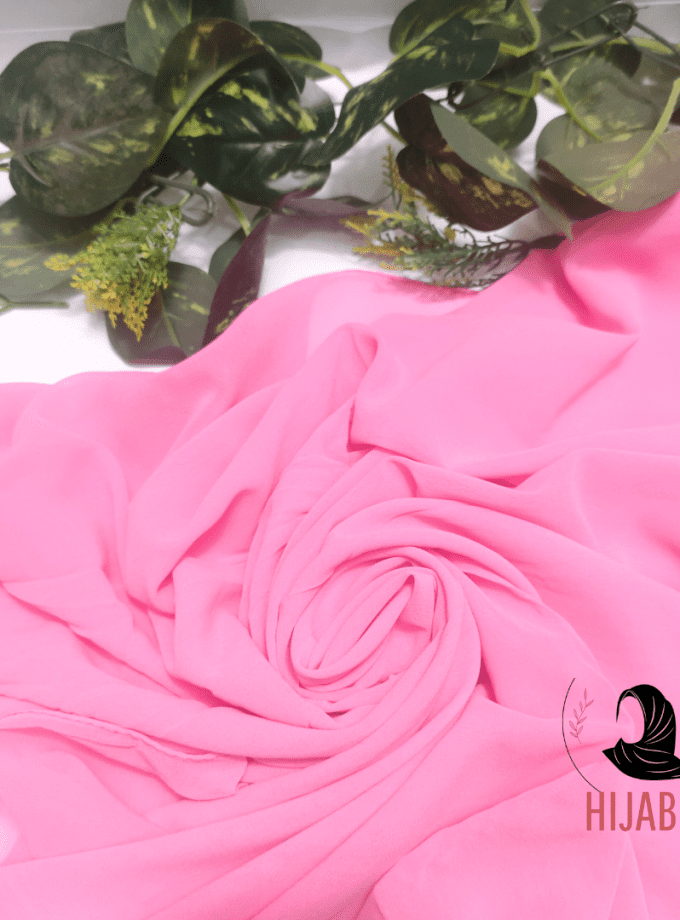 Chiffon Georgette Hijab / Fresh Pink