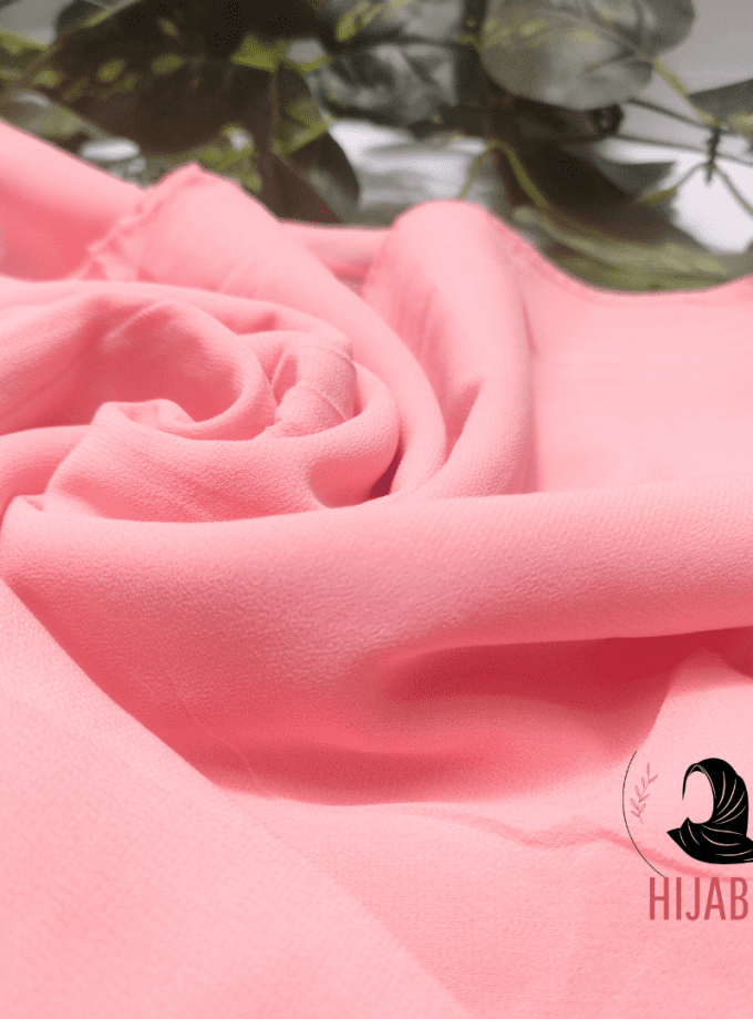 Chiffon Georgette Hijab / Tea Pink