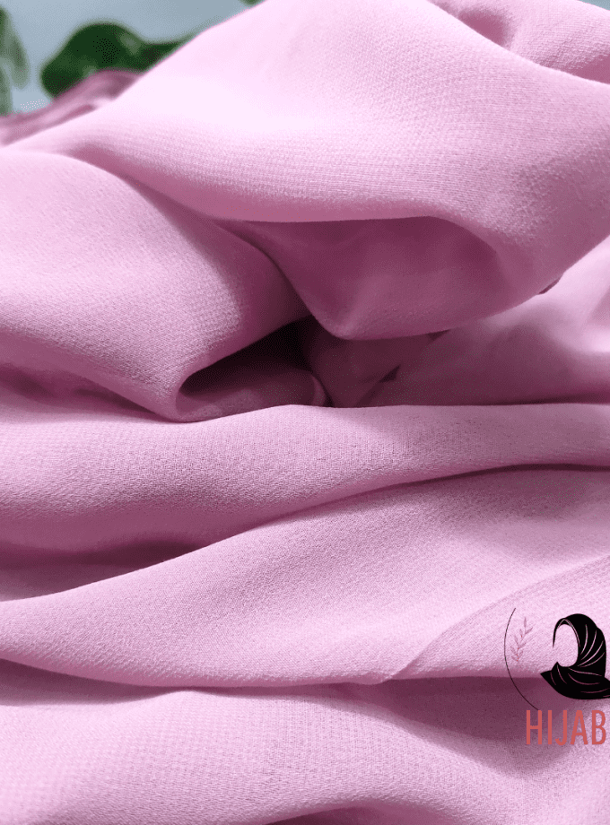 Chiffon Georgette Hijab / Fresh Tea Pink
