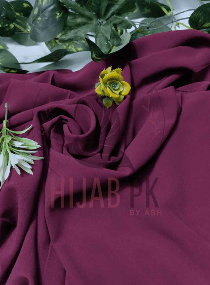 Chiffon Georgette Hijab / Deep Maroon