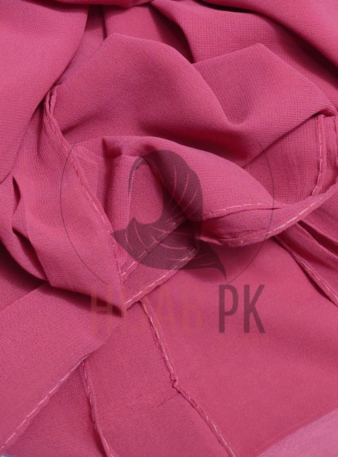 Chiffon Georgette Hijab / Peach Dark