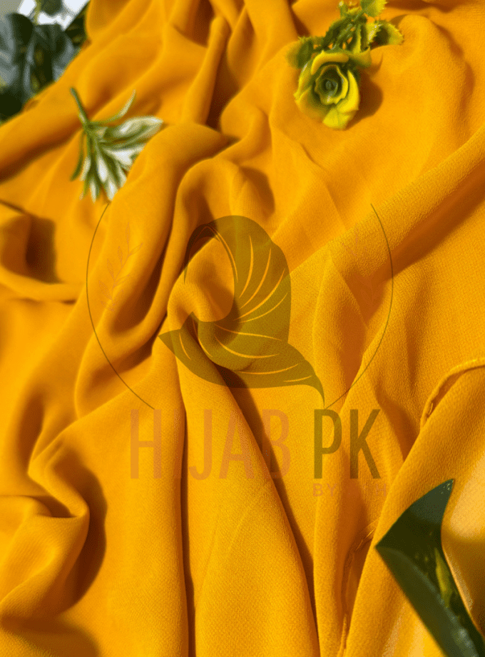 Chiffon Georgette Hijab /  Mustard