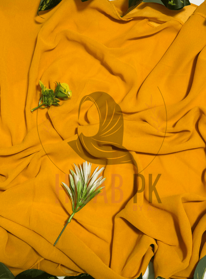 Chiffon Georgette Hijab / Mustard