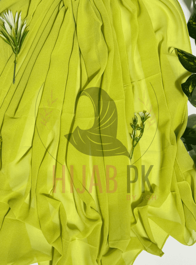 Chiffon Georgette Hijab /  Light Green