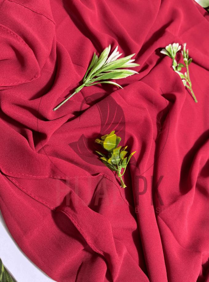 Chiffon Georgette Hijab /  Fresh Maroon