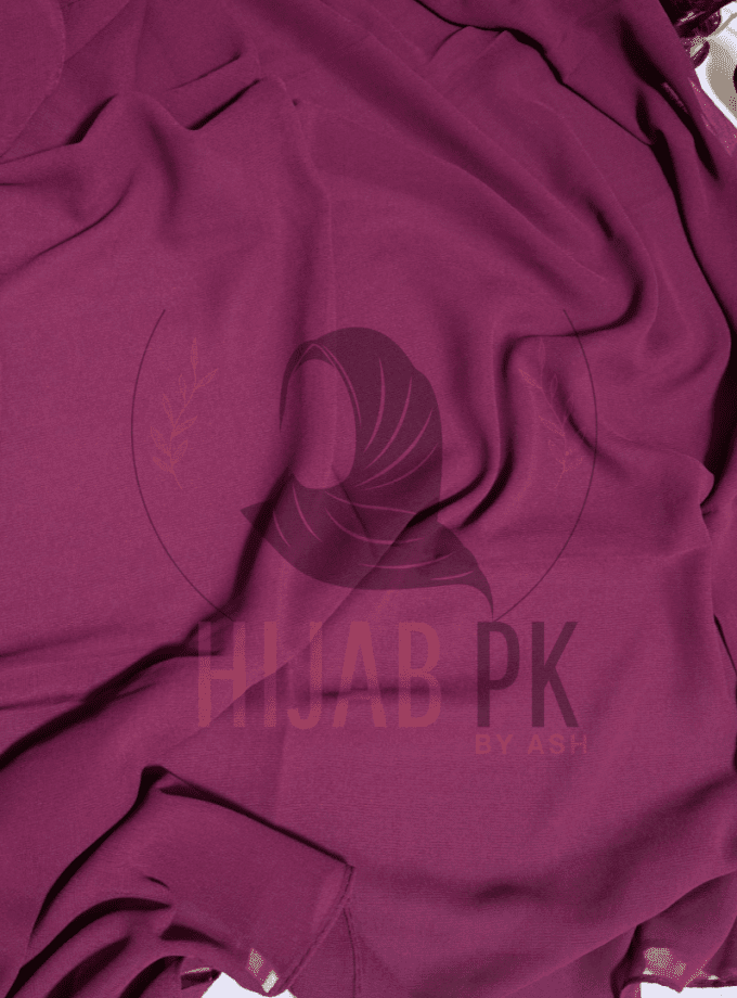 Chiffon Georgette Hijab /  Magenta